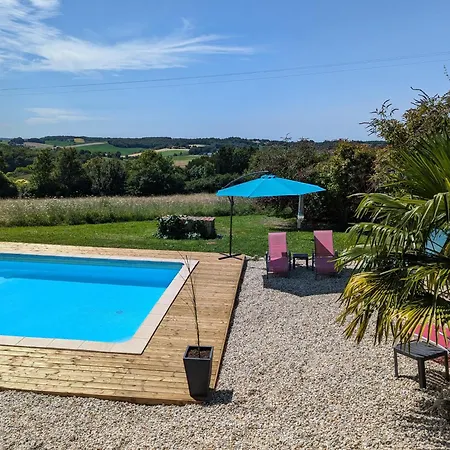 度假居 Belle, Piscine Privee, Vue Sur La Campagne *