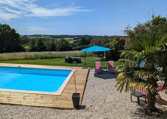 בית נופש Belle, Piscine Privee, Vue Sur La Campagne *